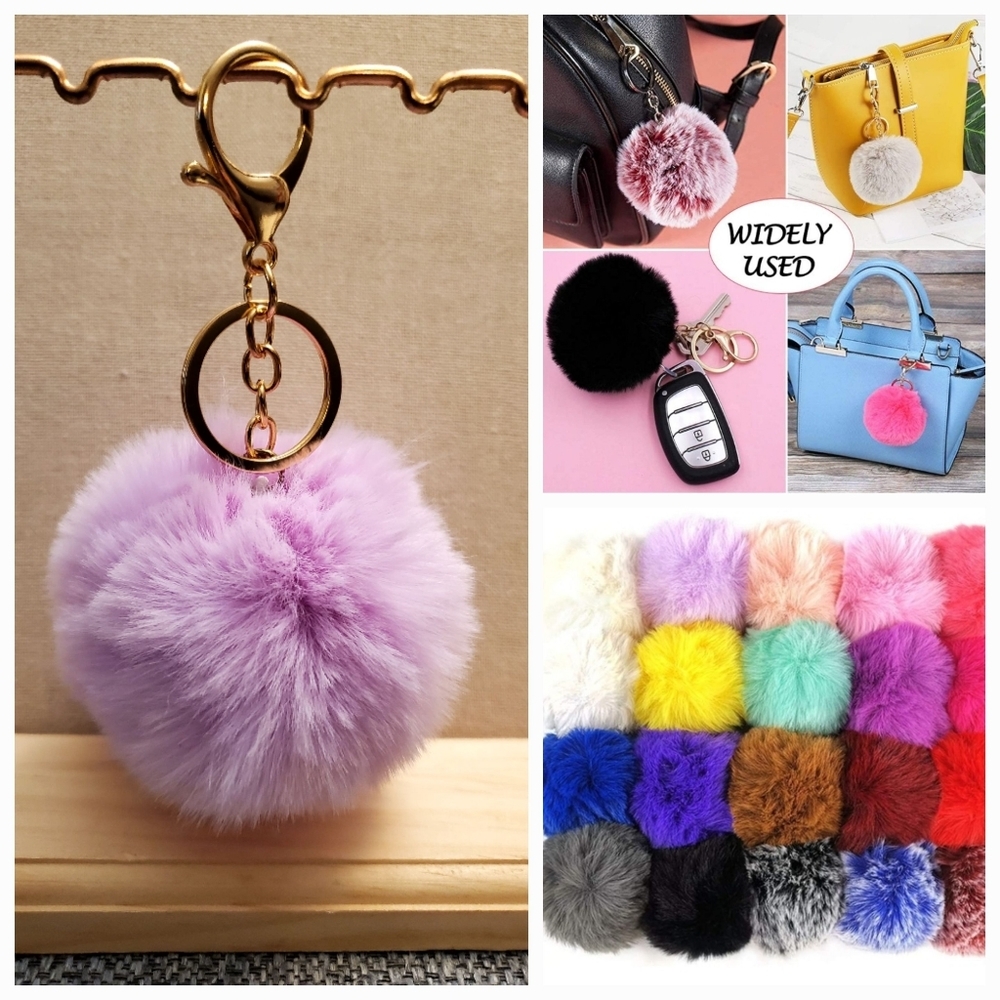 Cute Fashion Faux-Fur Puff Ball
